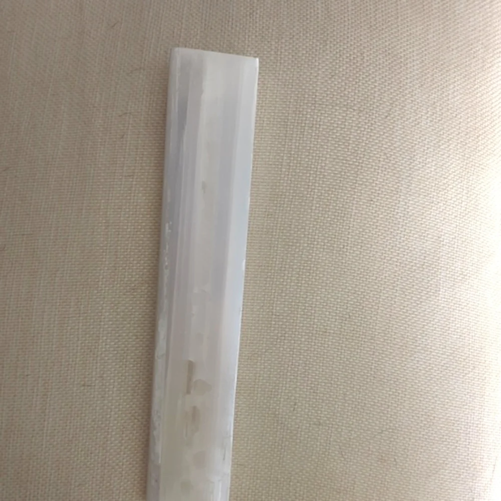 Selenite Wand with Colorful Chakra Symbols 8